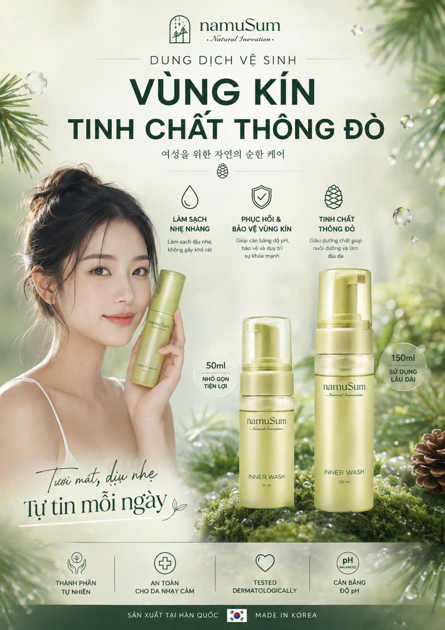NAMUSUM – DUNG DỊCH VỆ SINH VÙNG KÍN 